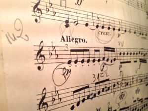 music score