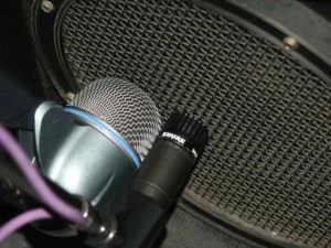 2 mics on bass cabinet