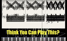 Think you can play this Black MIDI image. Is this the most difficult piece of music to play?