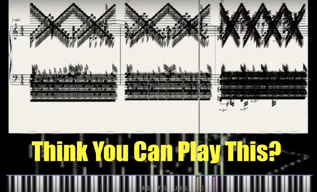 Think you can play this Black MIDI image. Is this the most difficult piece of music to play?