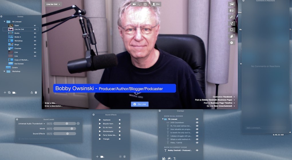 Bobby Owsinski Ecamm liverstreaming image