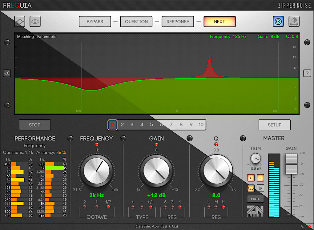 Zipper Noise FREQUIA ear training app on New Music Gear Monday: Bobby Owsinski's Music Production Blog