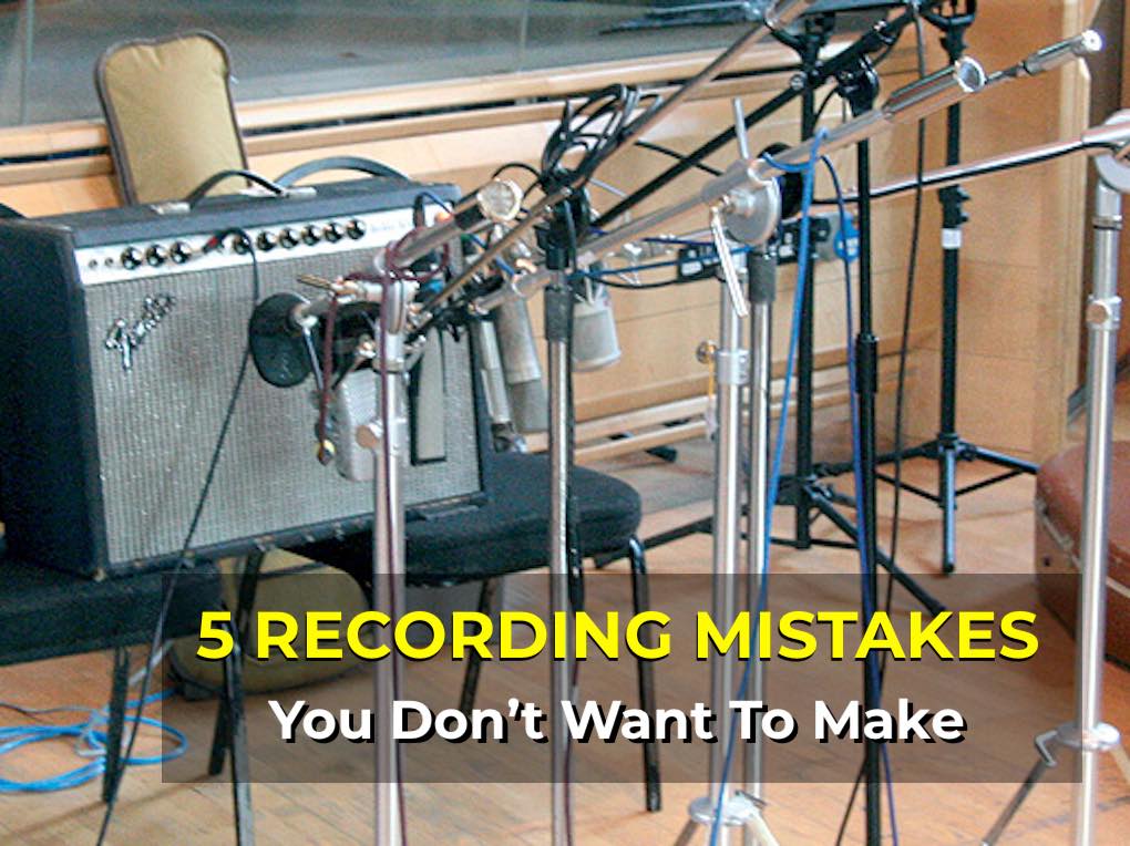 5 Recording mistakes post on Bobby Owsinski's Music Production Blog
