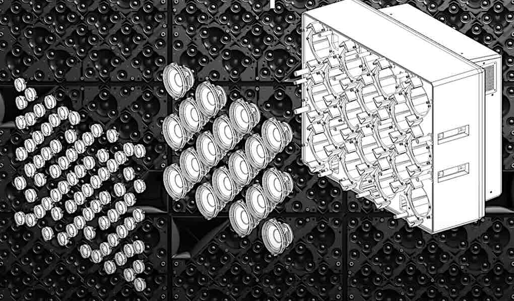 The Sphere Holoplot X1 sound system array