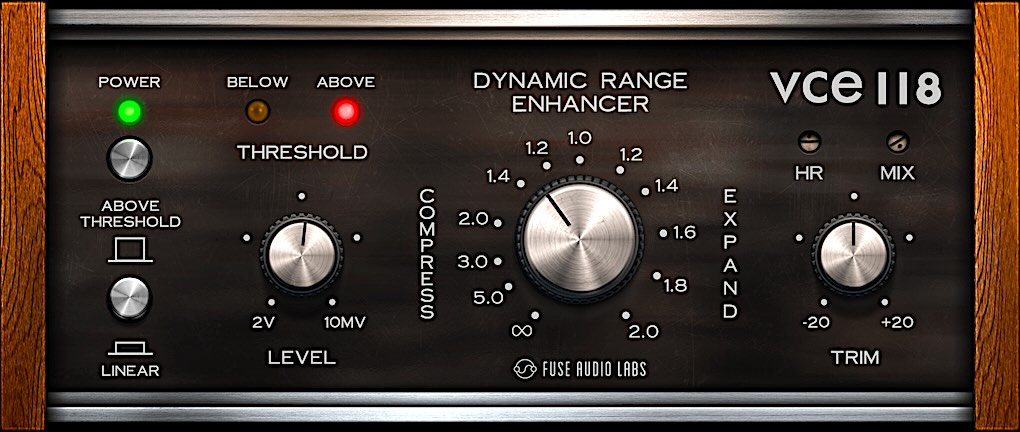 Fuse Audio Lab VCE-118 dynamic range plugin