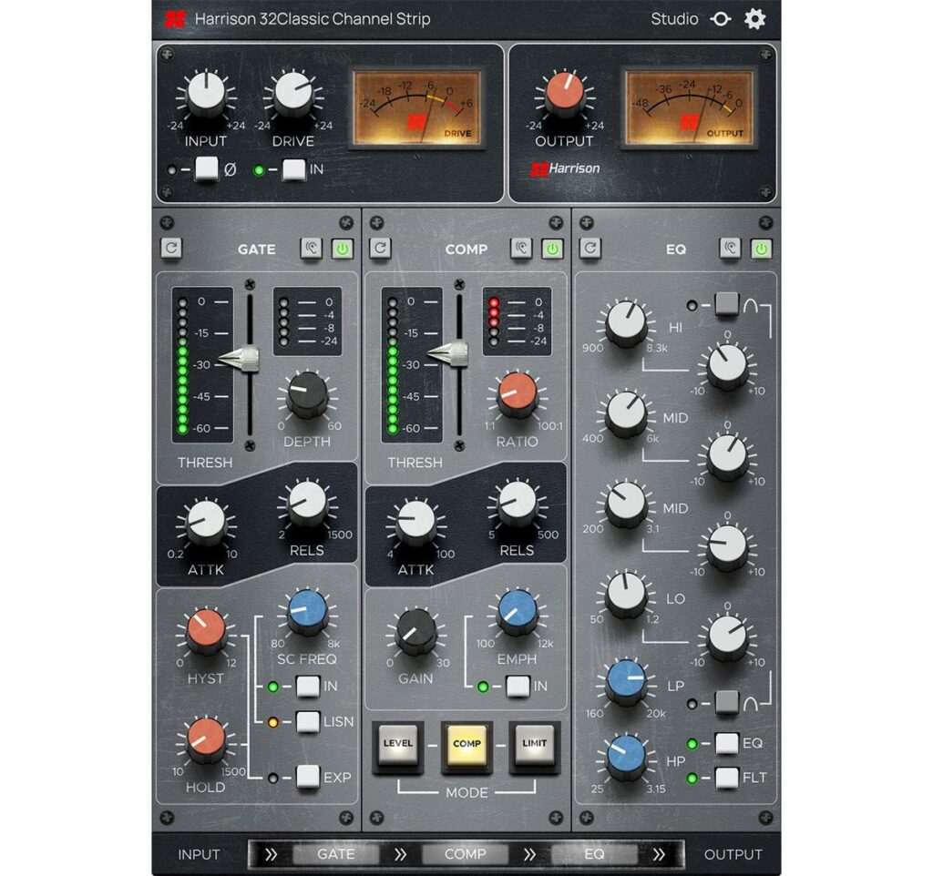 Harrison 32Classic channel strip plugin